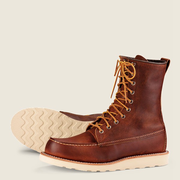 Bottes Red Wing Heritage - Classic Moc - 8-Inchr Rough & Tough Cuir - Marron - Homme 178CZQUDI